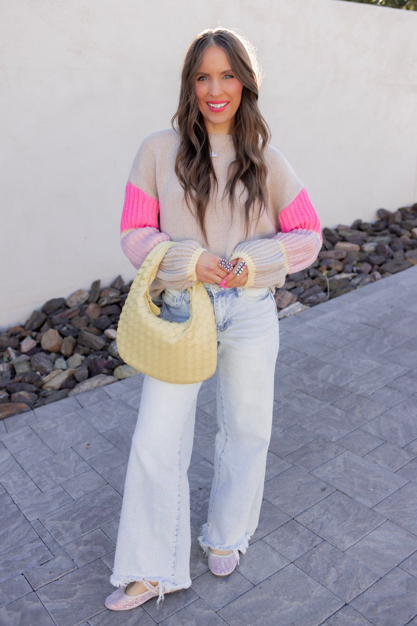 Cozy Kandy Stripe Sleeve Sweater