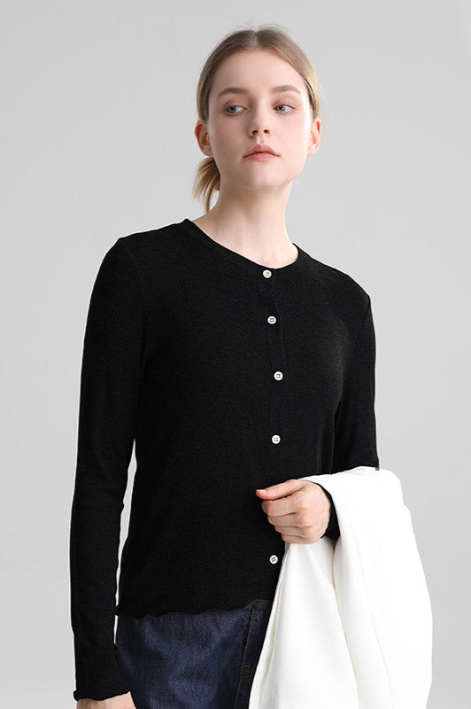 Structured Tencel Cardigan