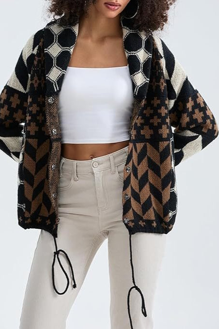 Oversized Soft Yarn Cardigan