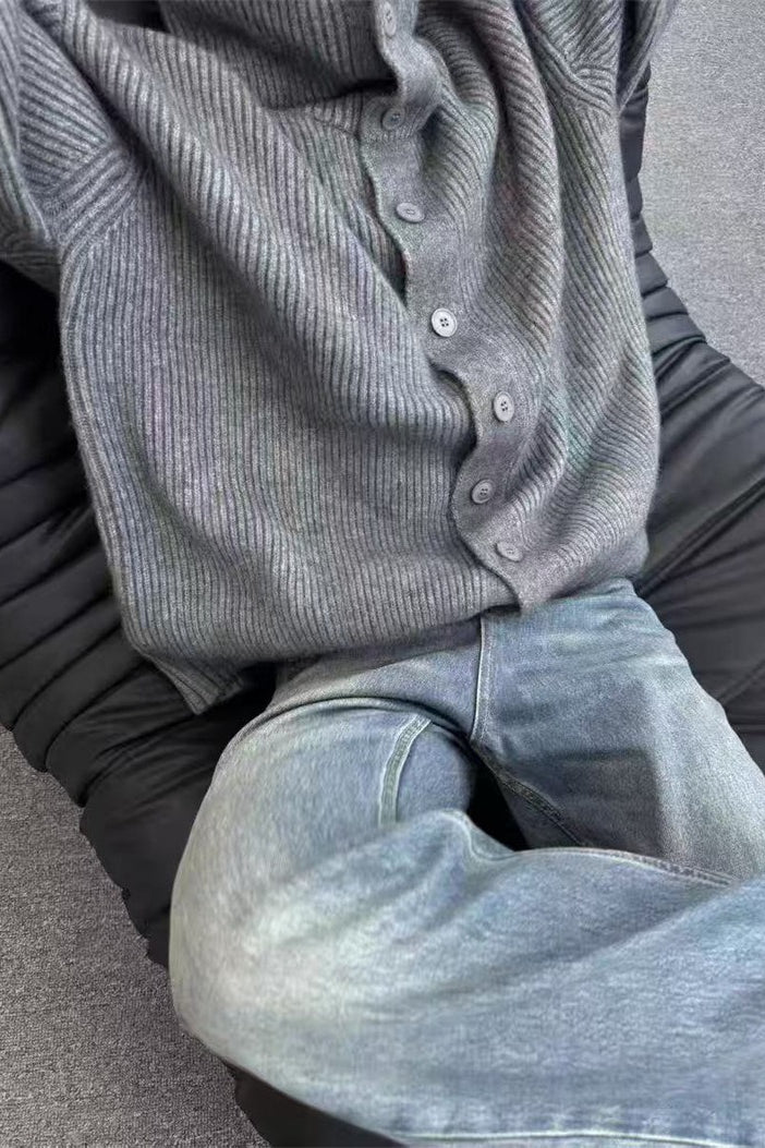 Oversized Turtleneck Cardigan