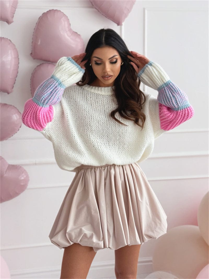 Cozy Kandy Stripe Sleeve Sweater